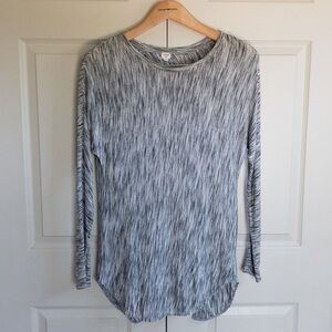 Wilfred Dolman Long Sleeve Crewneck Heathered Open Cross Back Tunic Size Small